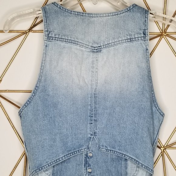 H&M Crop Jean Vest with Small Pockets - Picture 4 of 5